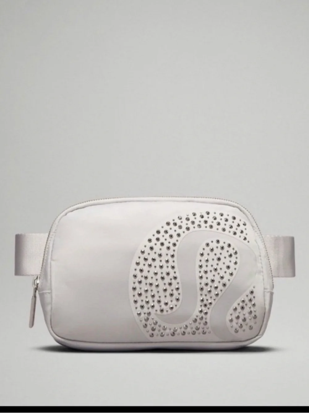 Lululemon everywear silver gray studded belt waist bag limited edition